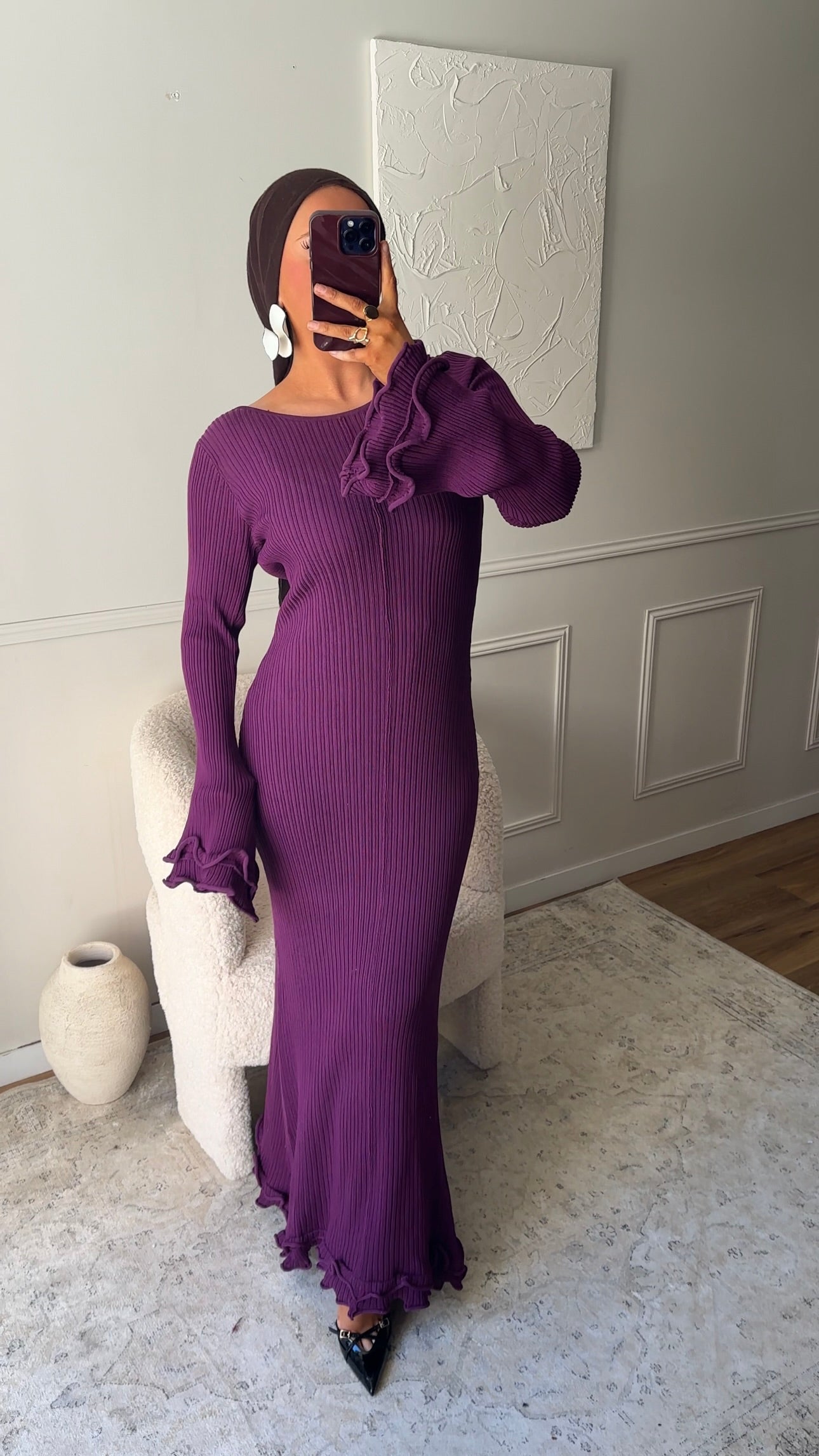 Robe longue HOMEN | Prune