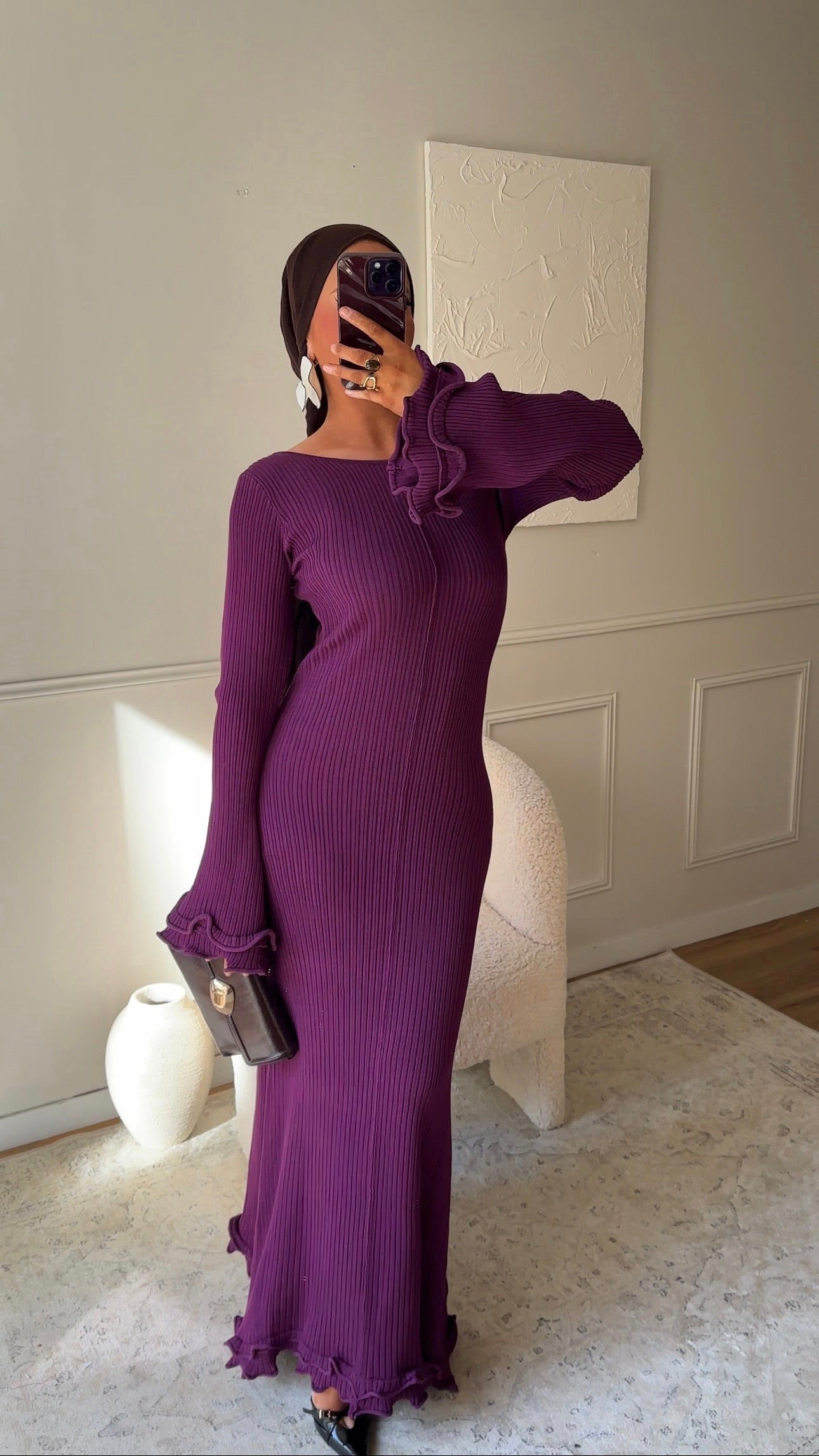 Robe longue HOMEN | Prune