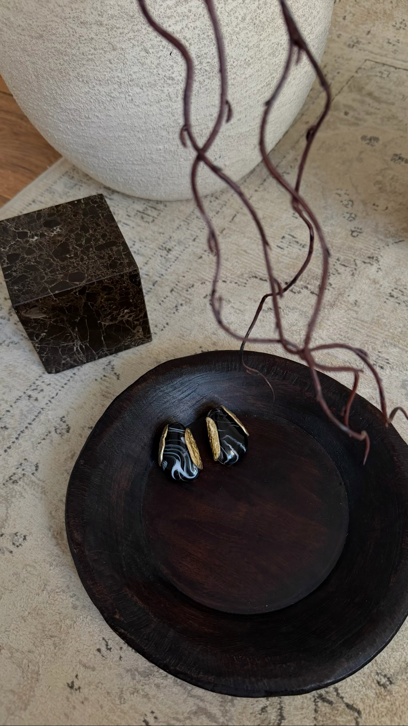 Boucles d'oreilles | Noir