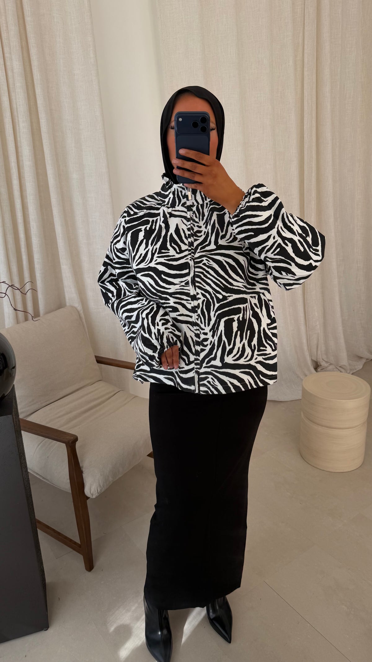 [GAMME LUXE] Veste bomber zébrée