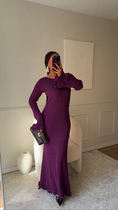 Robe longue HOMEN | Prune