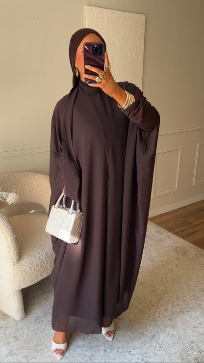 [CRÉATION] Cape transparente WAELIA | Marron