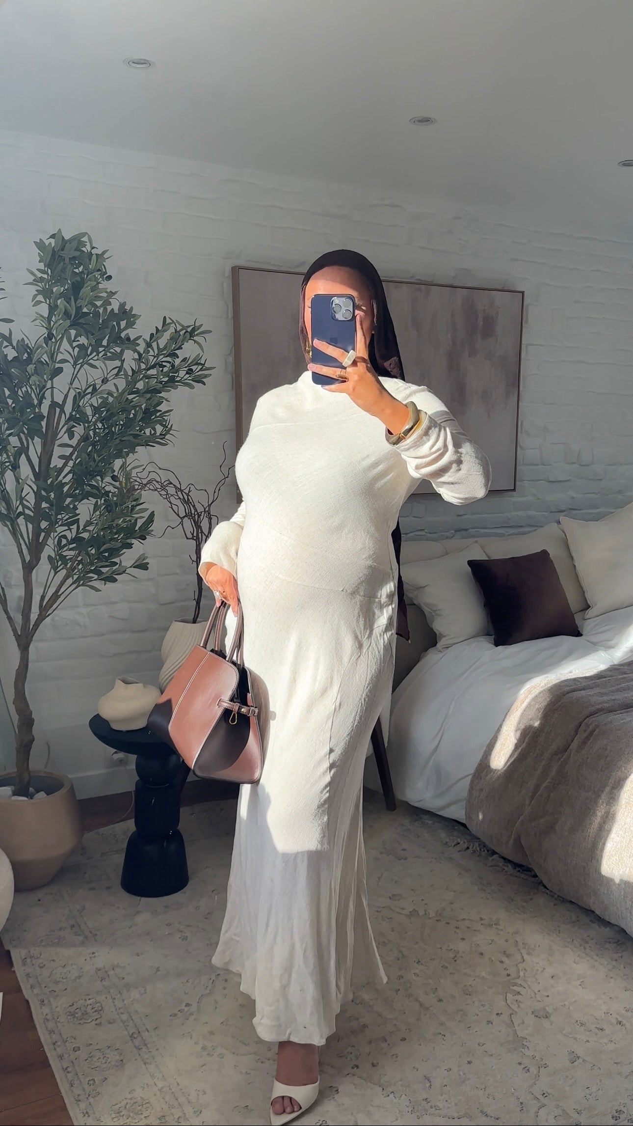 [CRÉATION] Robe longue en lin JENNAH | Crème