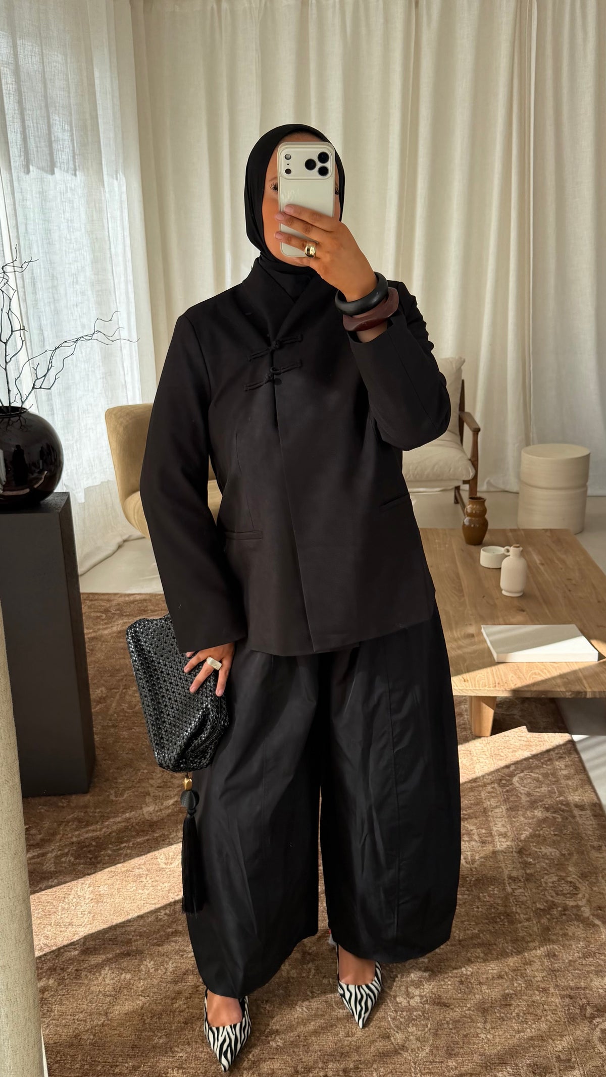 [GAMME LUXE] Blazer à boutons BAYA | Noir