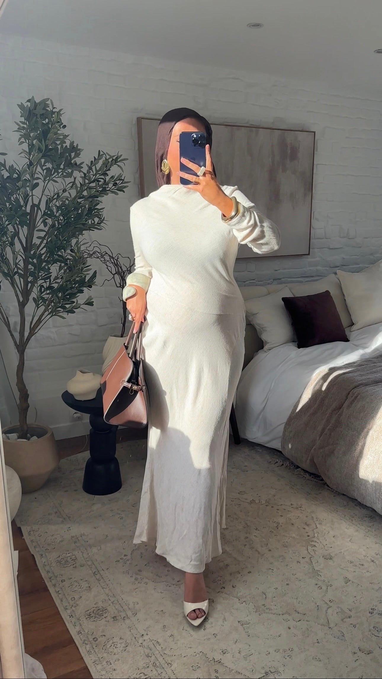 [CRÉATION] Robe longue en lin JENNAH | Crème