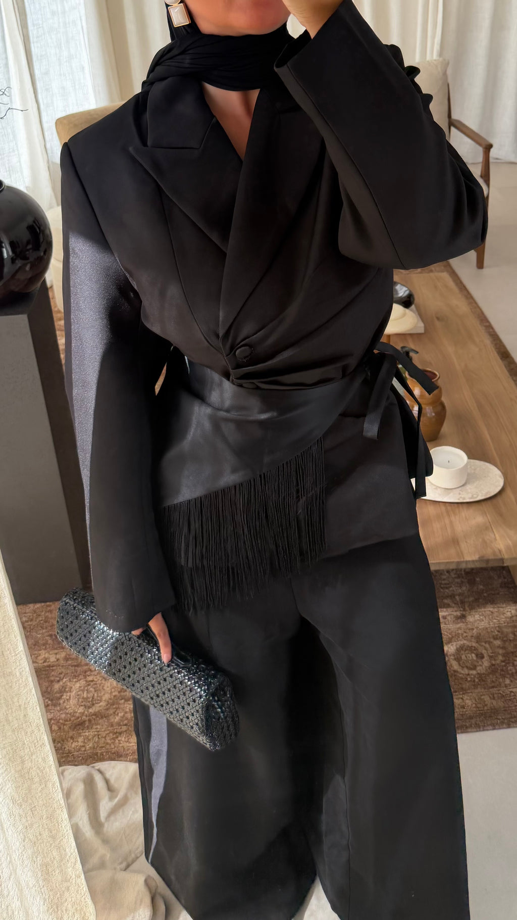 Blazer cintré à boutons GOYA | Noir | Pré-commande (envoi sous 1 semaine)
