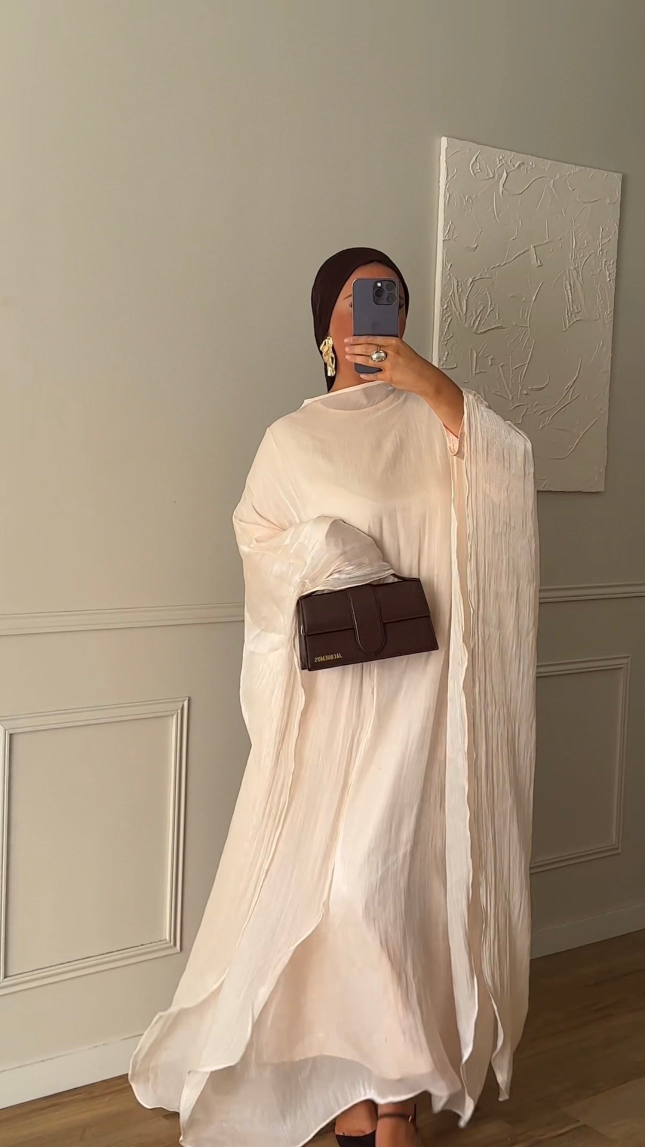 Robe satinée JULIA Rose AV MODESTY