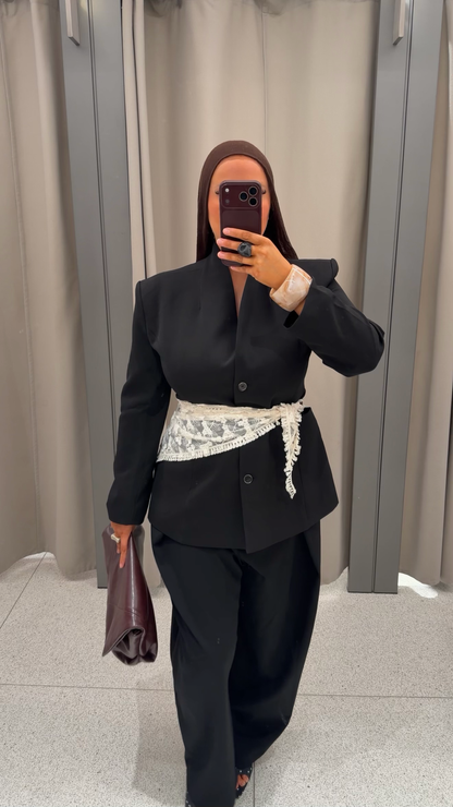 [GAMME PREMIUM] Blazer cintré | Noir
