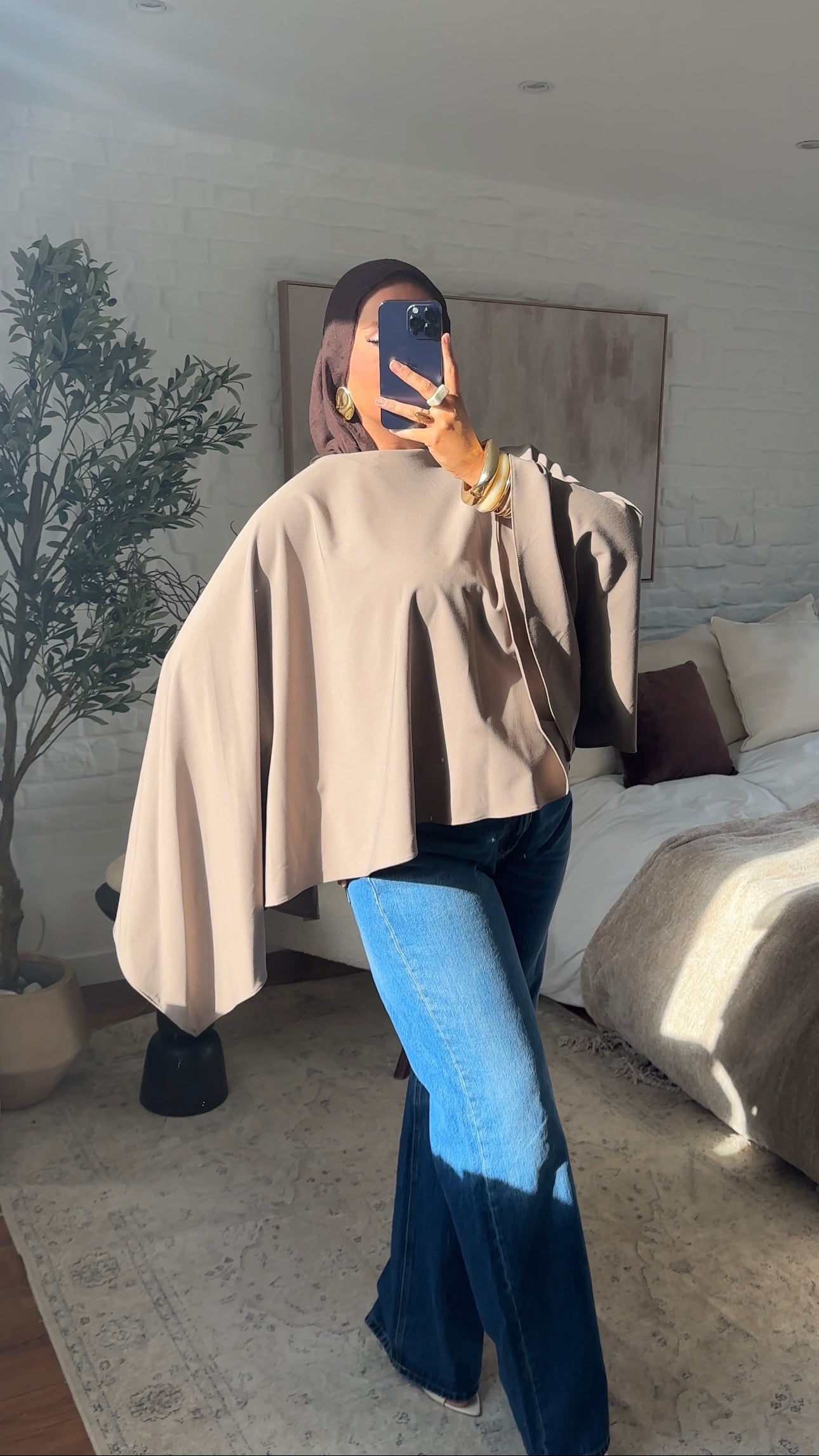 [CRÉATION] Cape oversize | Beige