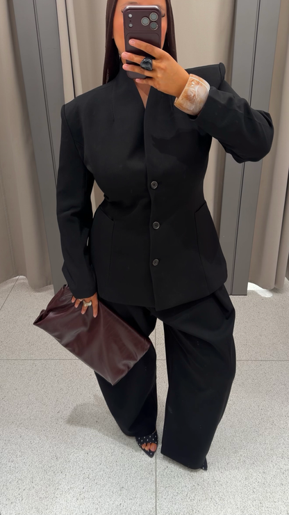 [GAMME PREMIUM] Blazer cintré | Noir
