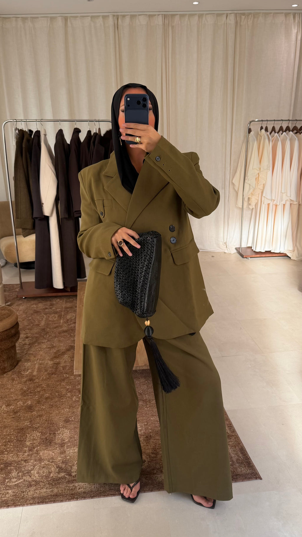 [GAMME LUXE] Blazer ultra oversize GAIA | Vert