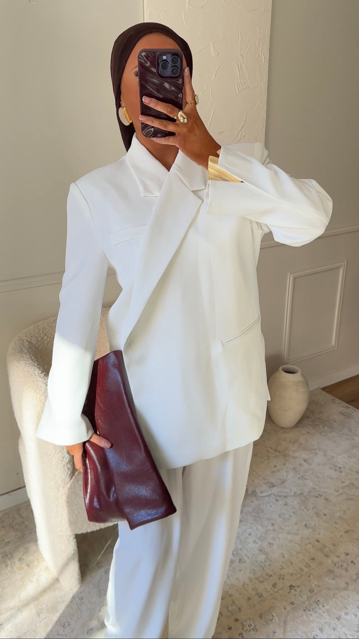 [GAMME PREMIUM] Pantalon ultra long | Blanc