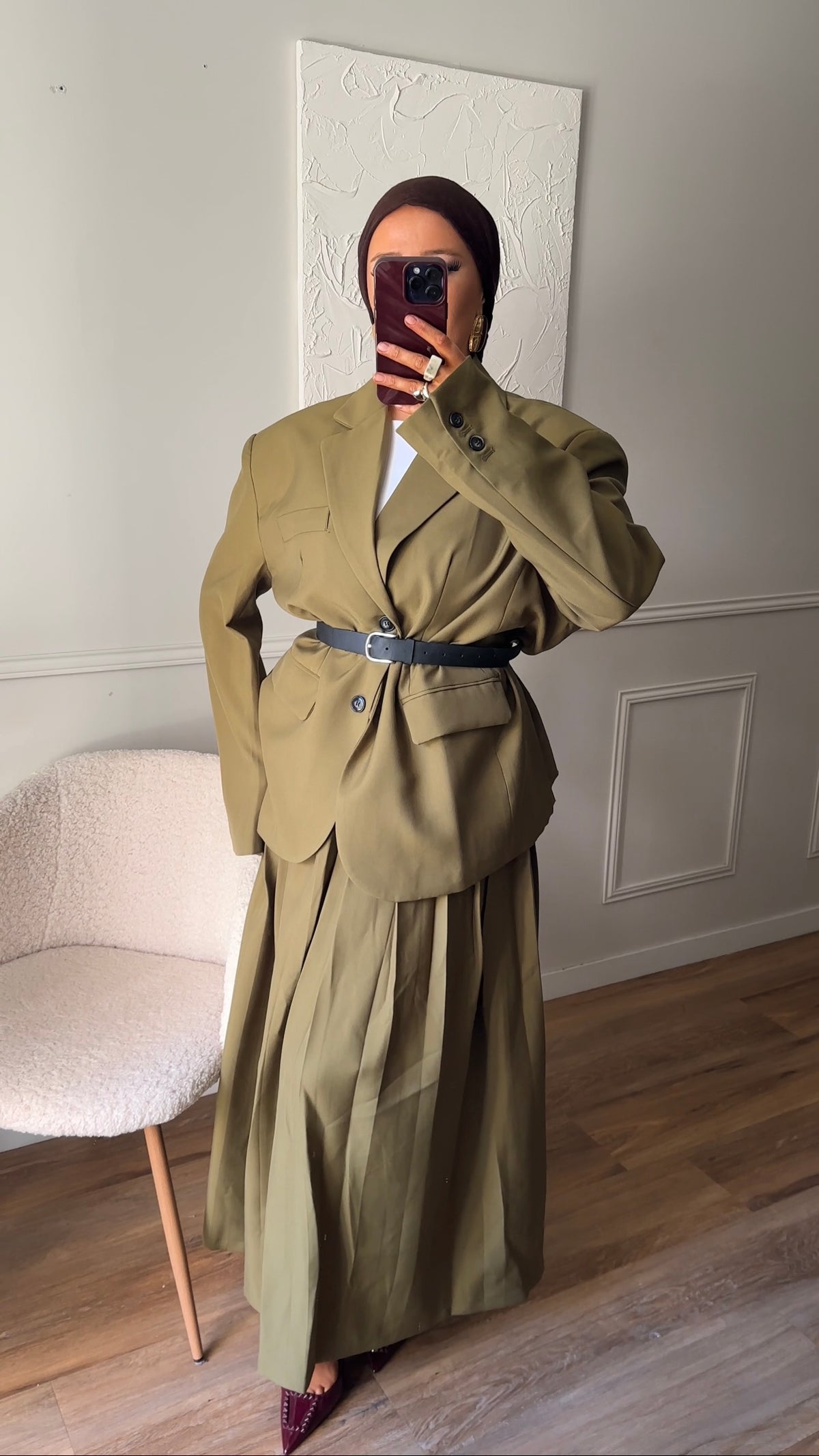 [GAMME LUXE] Blazer ultra oversize | Vert