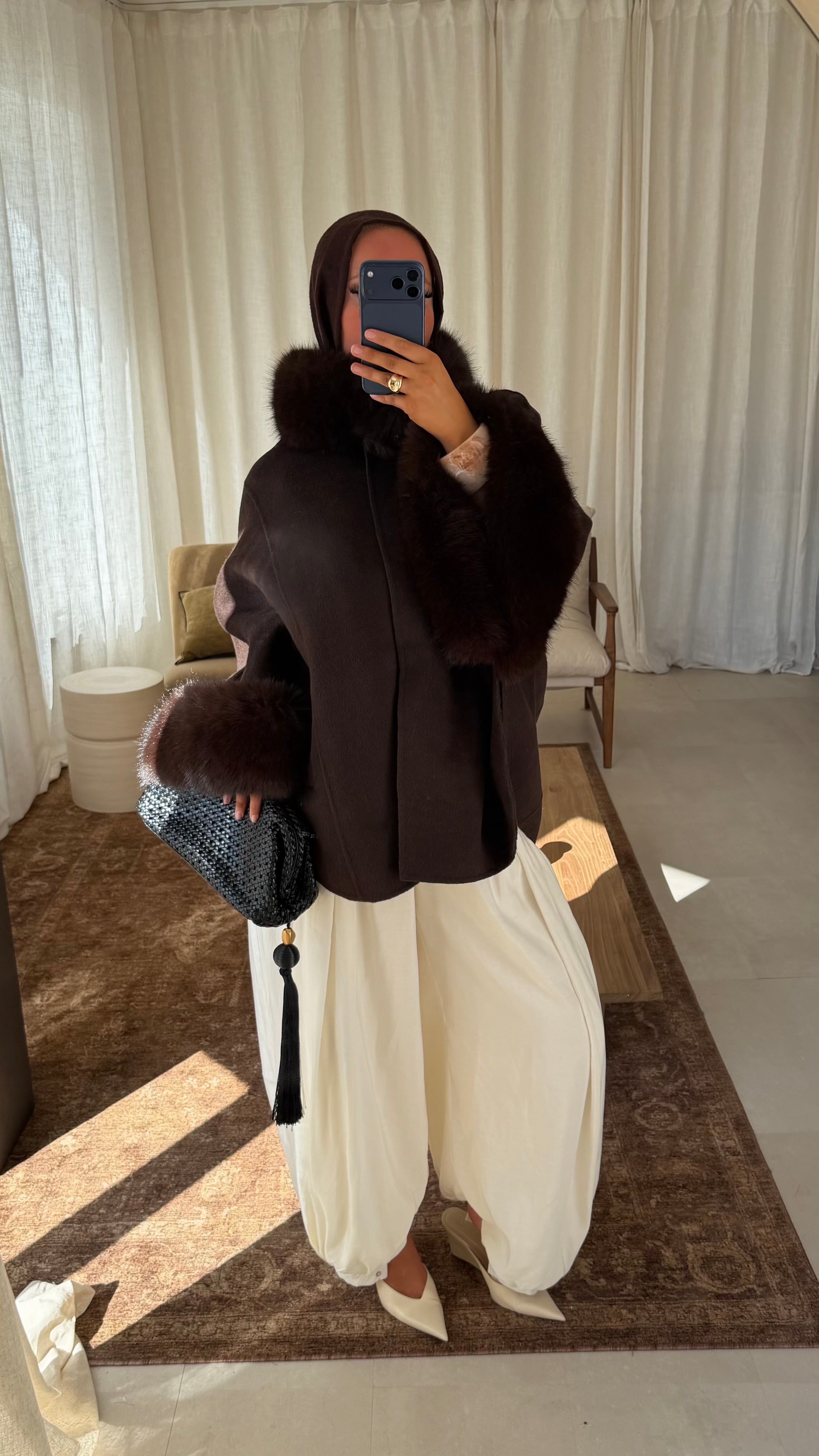 Pantalon ballon satiné | Crème | Pré-commande (envoi sous 1 semaine)
