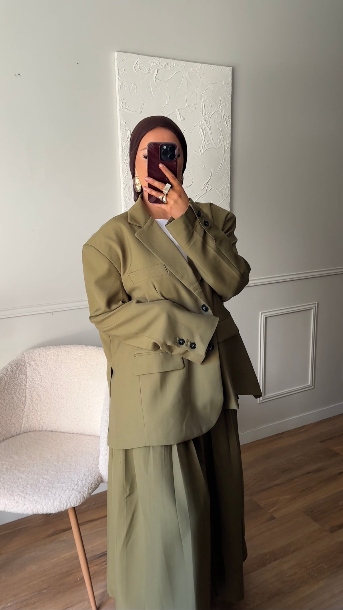 [GAMME LUXE] Blazer ultra oversize | Vert