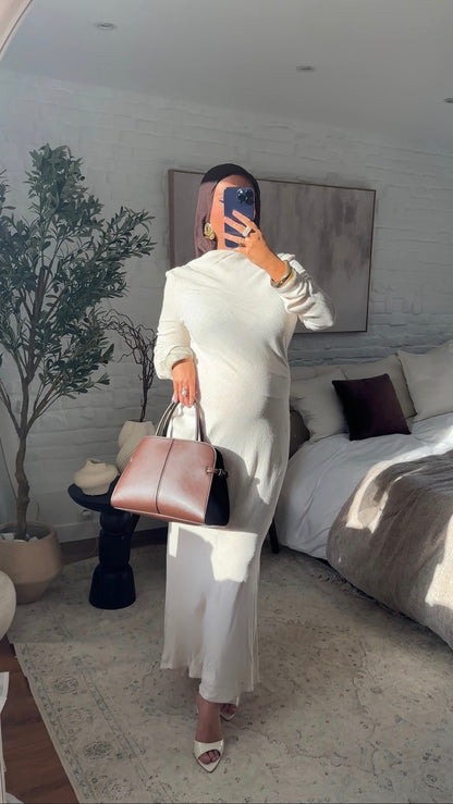 [CRÉATION] Robe longue en lin JENNAH | Crème