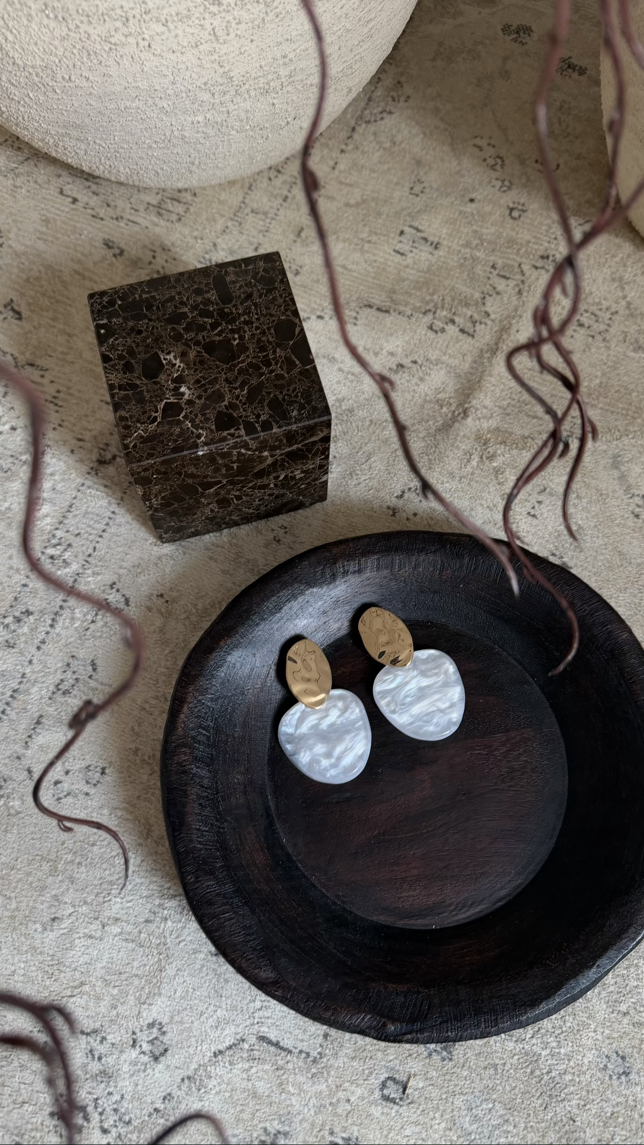 Boucles d'oreilles | Blanc