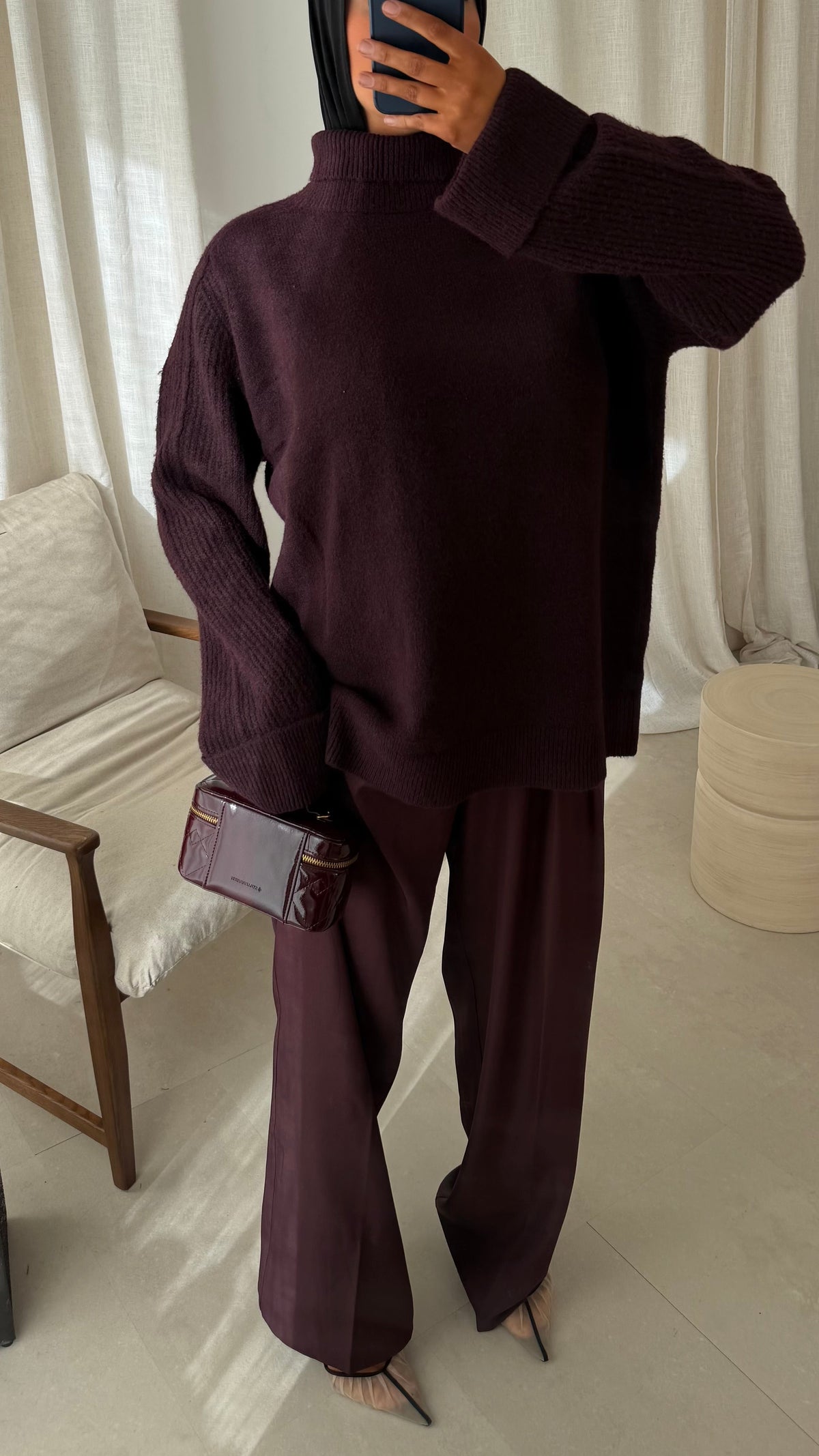Pull long BREA | Bordeaux
