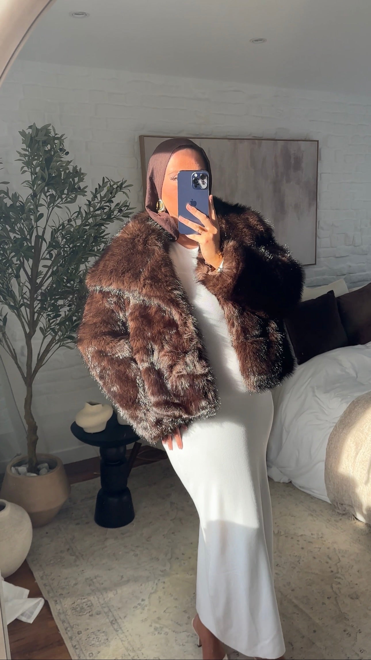 [GAMME PREMIUM] Fourrure mi longue haute qualité | Marron