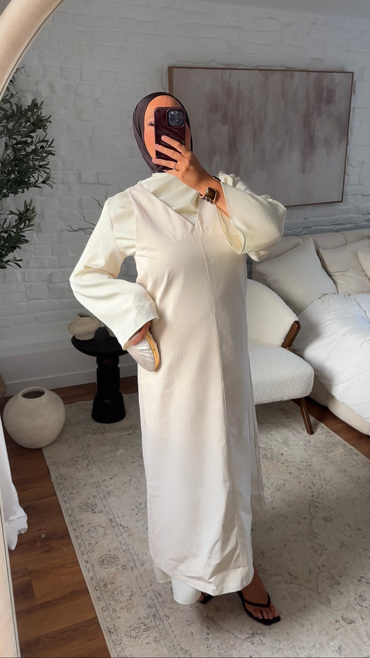 Robe longue en jean sans manches | Denim clair