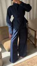 Set deux pièces en jean ALYA | Bleu jean | Pré-commande (envoi sous 2 semaines)