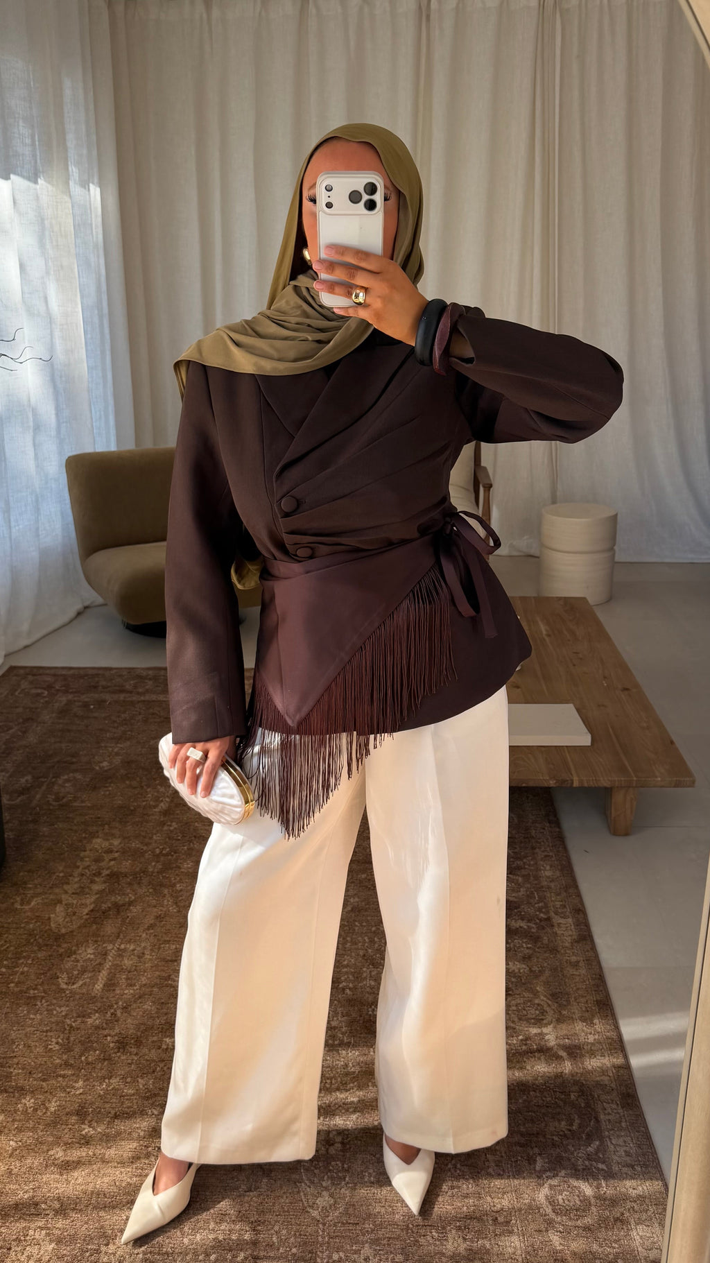Blazer cintré à boutons GOYA | Marron