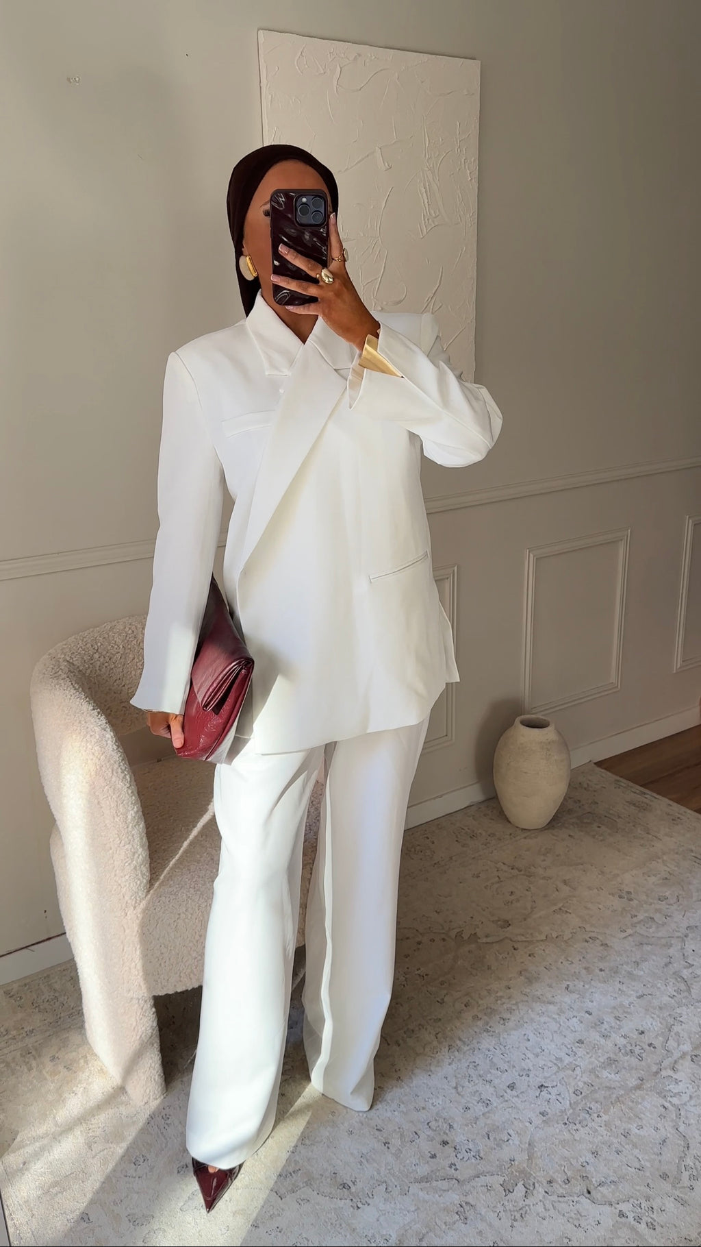 [GAMME PREMIUM] Pantalon ultra long | Blanc