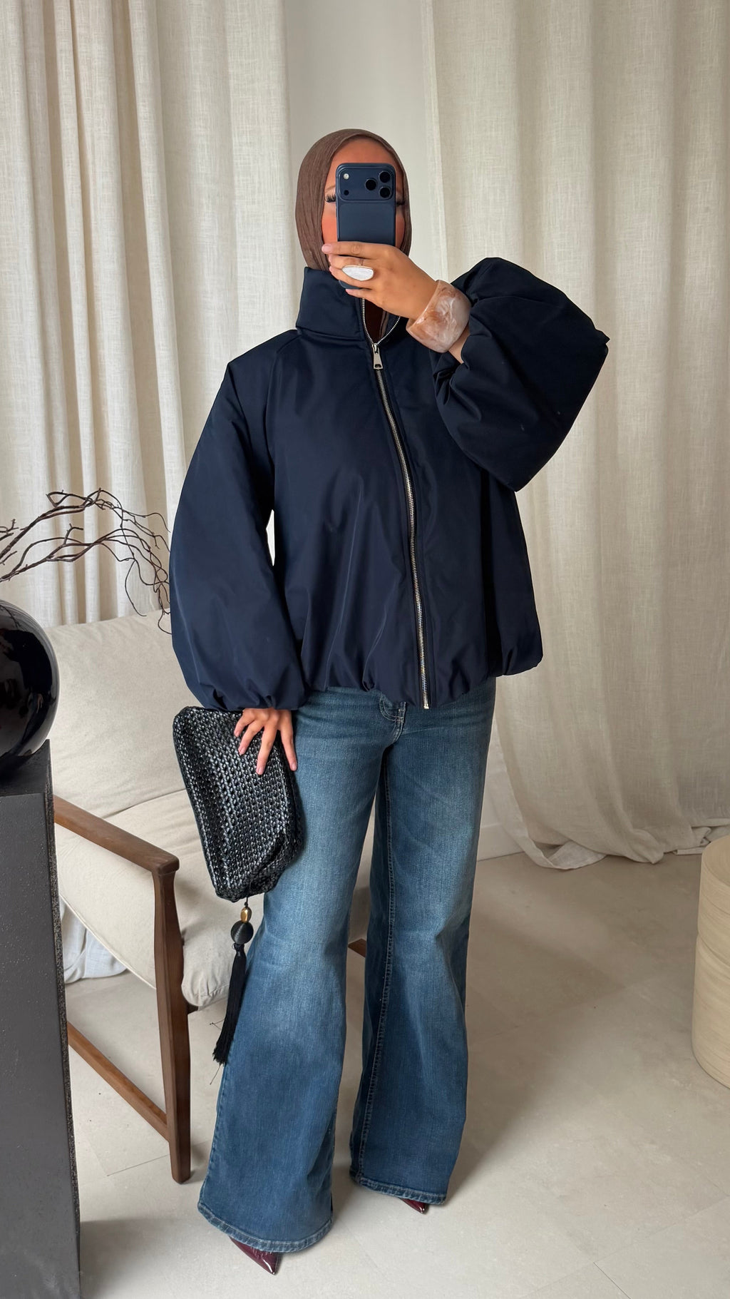 Bomber ultra épais | Bleu marine