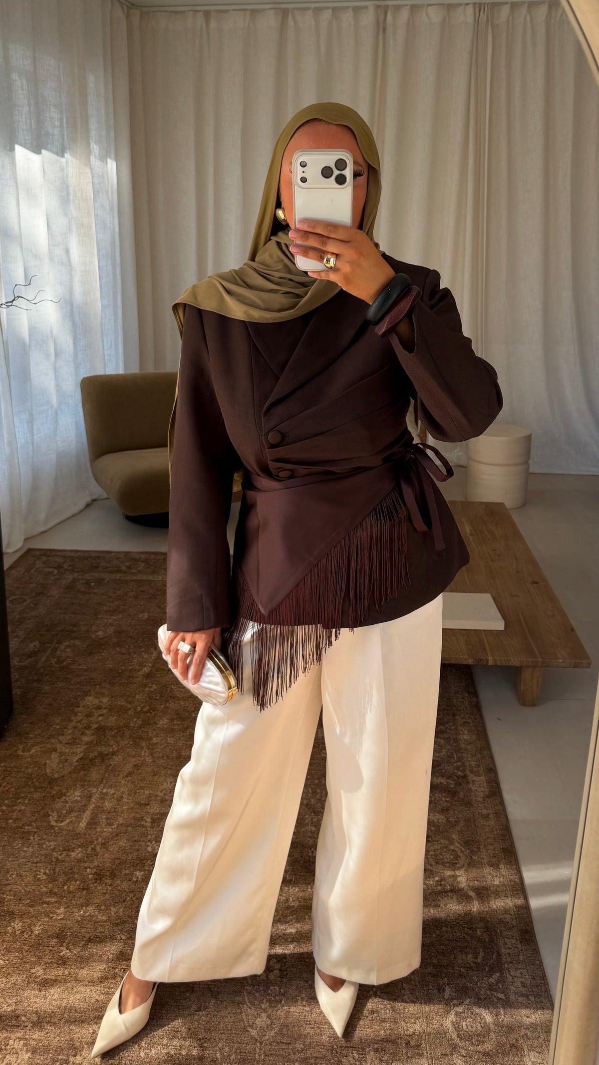Blazer cintré à boutons GOYA | Marron