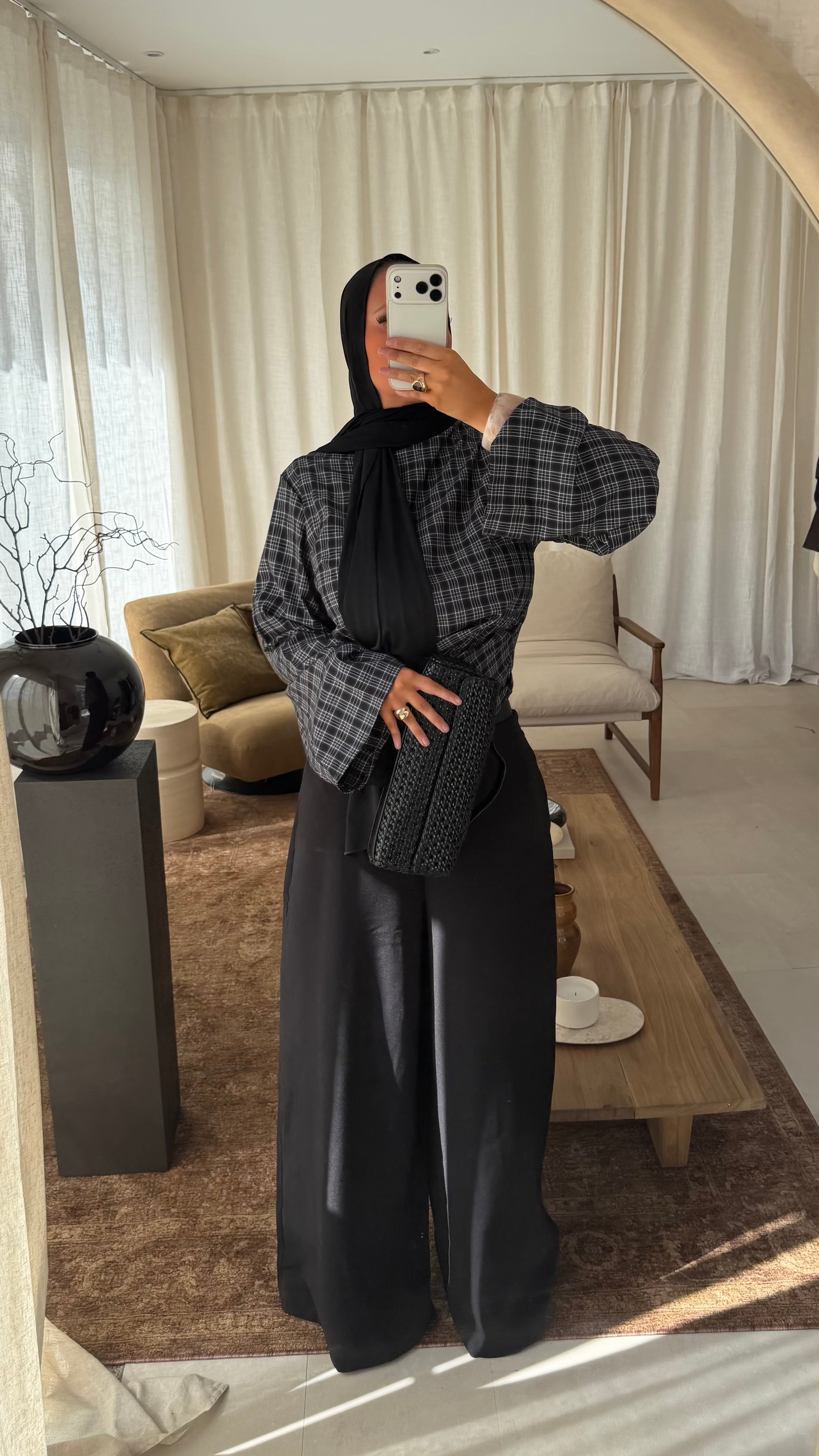 Pantalon large ultra long | Noir | Pré-commande (envoi sous 1 semaine)