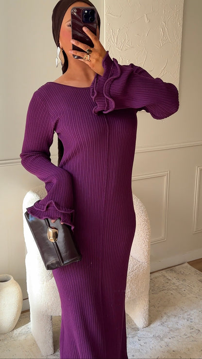 Robe longue HOMEN | Prune