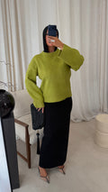 Pull col cheminé | Vert
