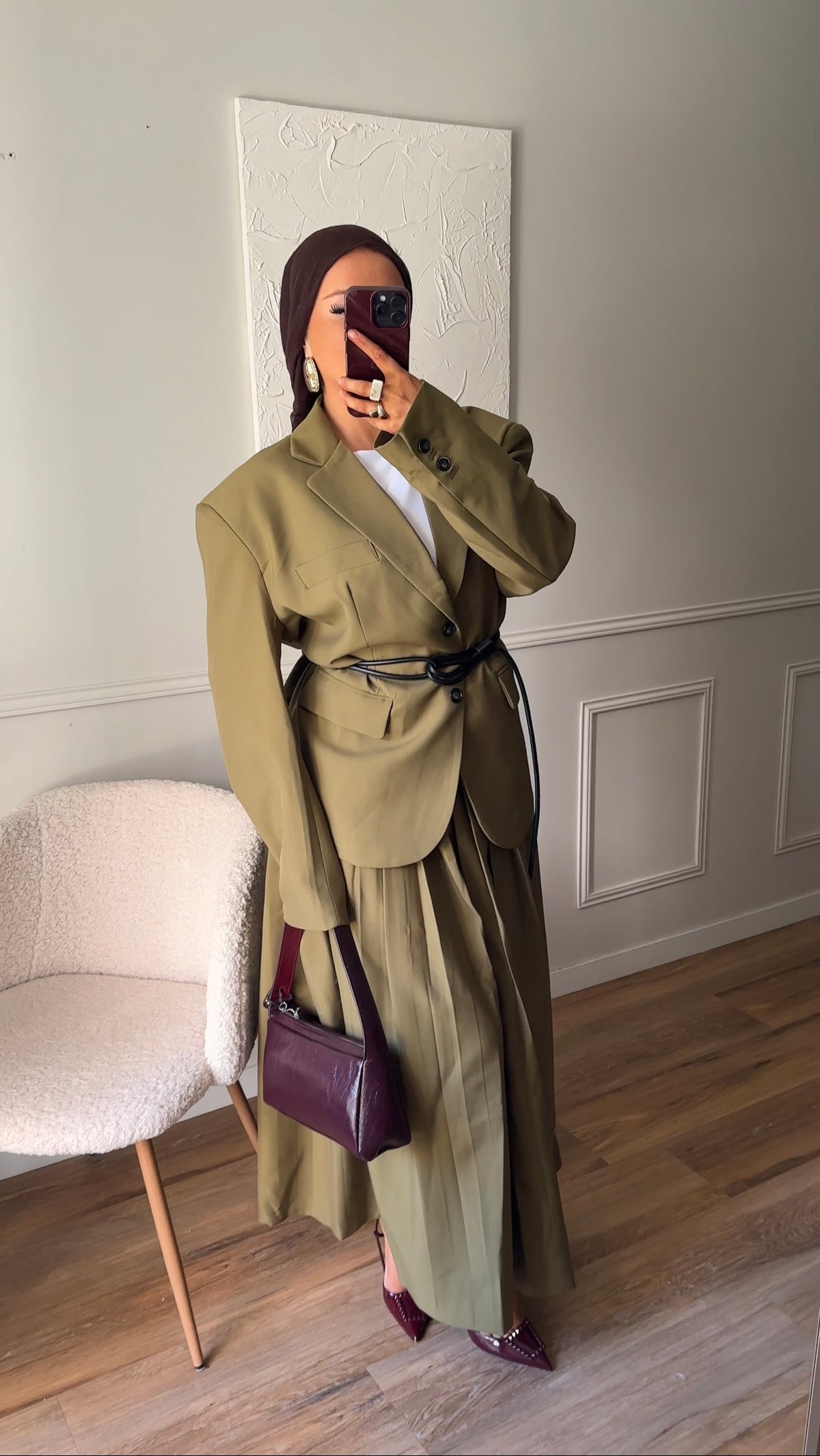 [GAMME LUXE] Blazer ultra oversize | Vert