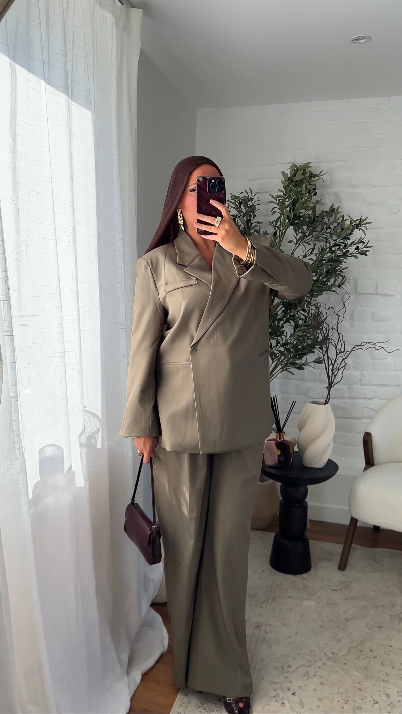 [GAMME PREMIUM] Blazer cache cœur oversize | Kaki