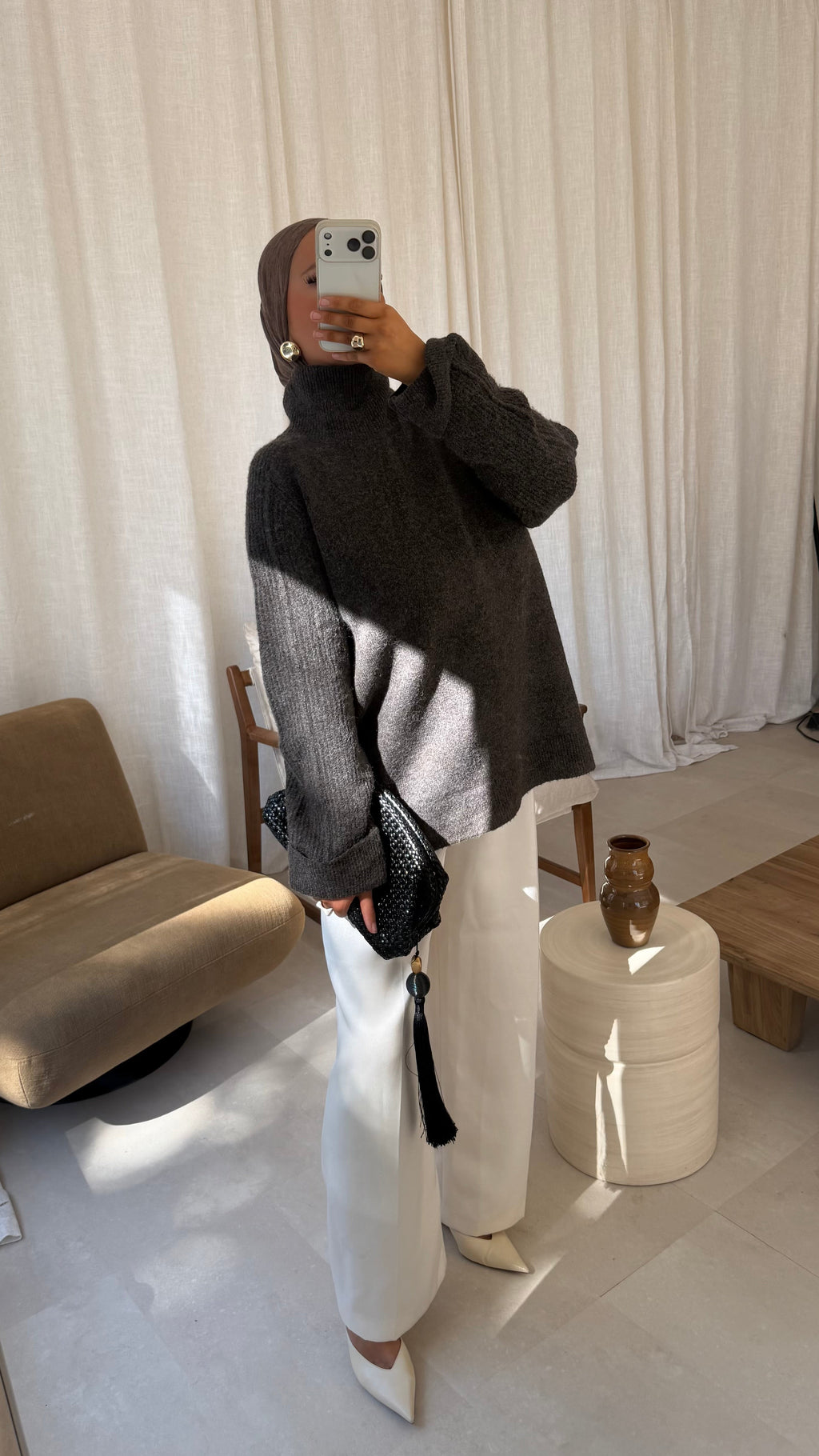 Pull long BREA | Marron