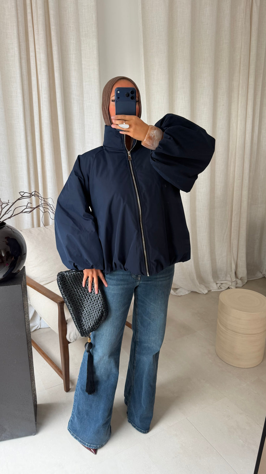 Bomber ultra épais | Bleu marine