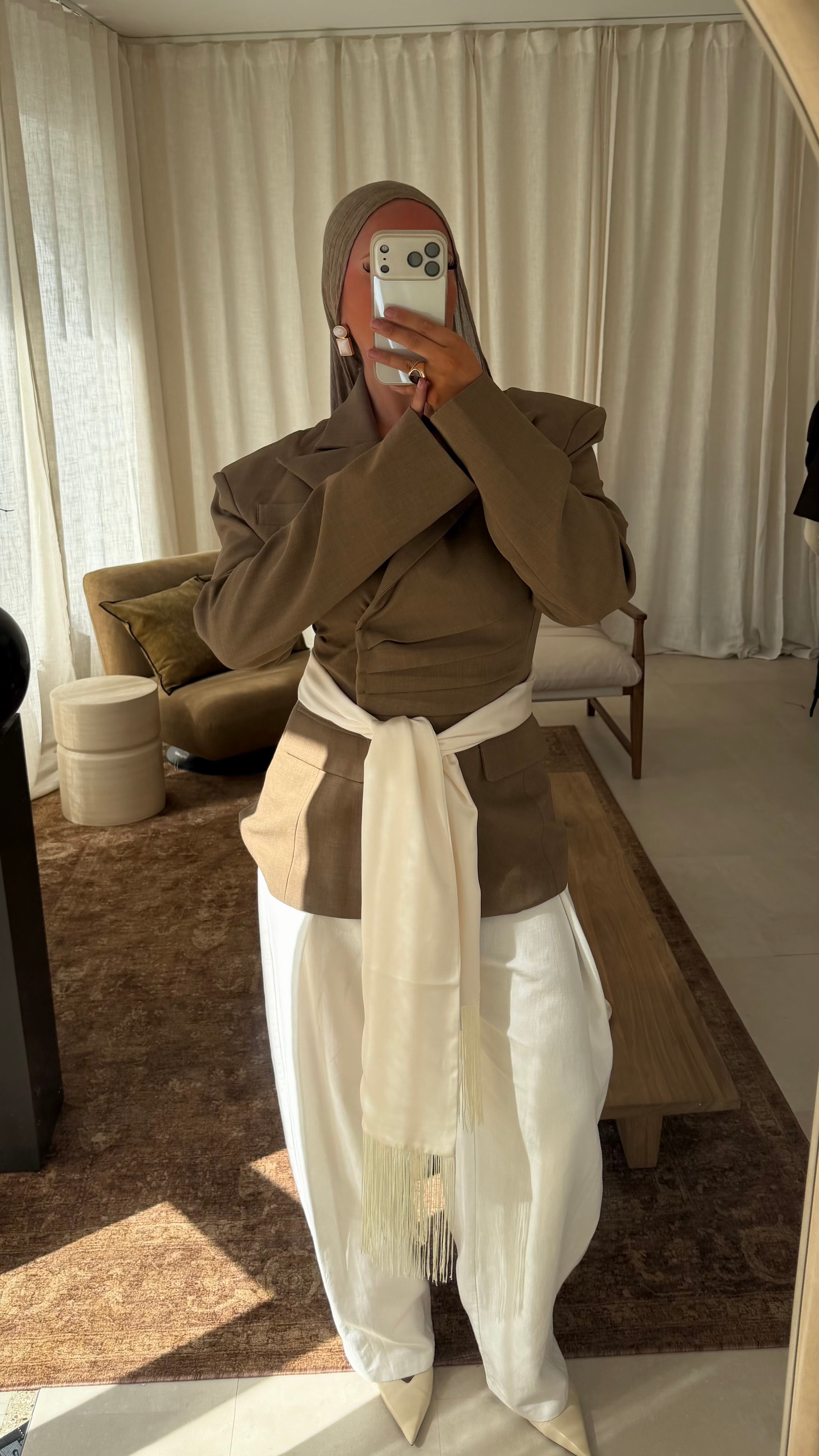 [GAMME PREMIUM] Blazer épais cintré | Camel