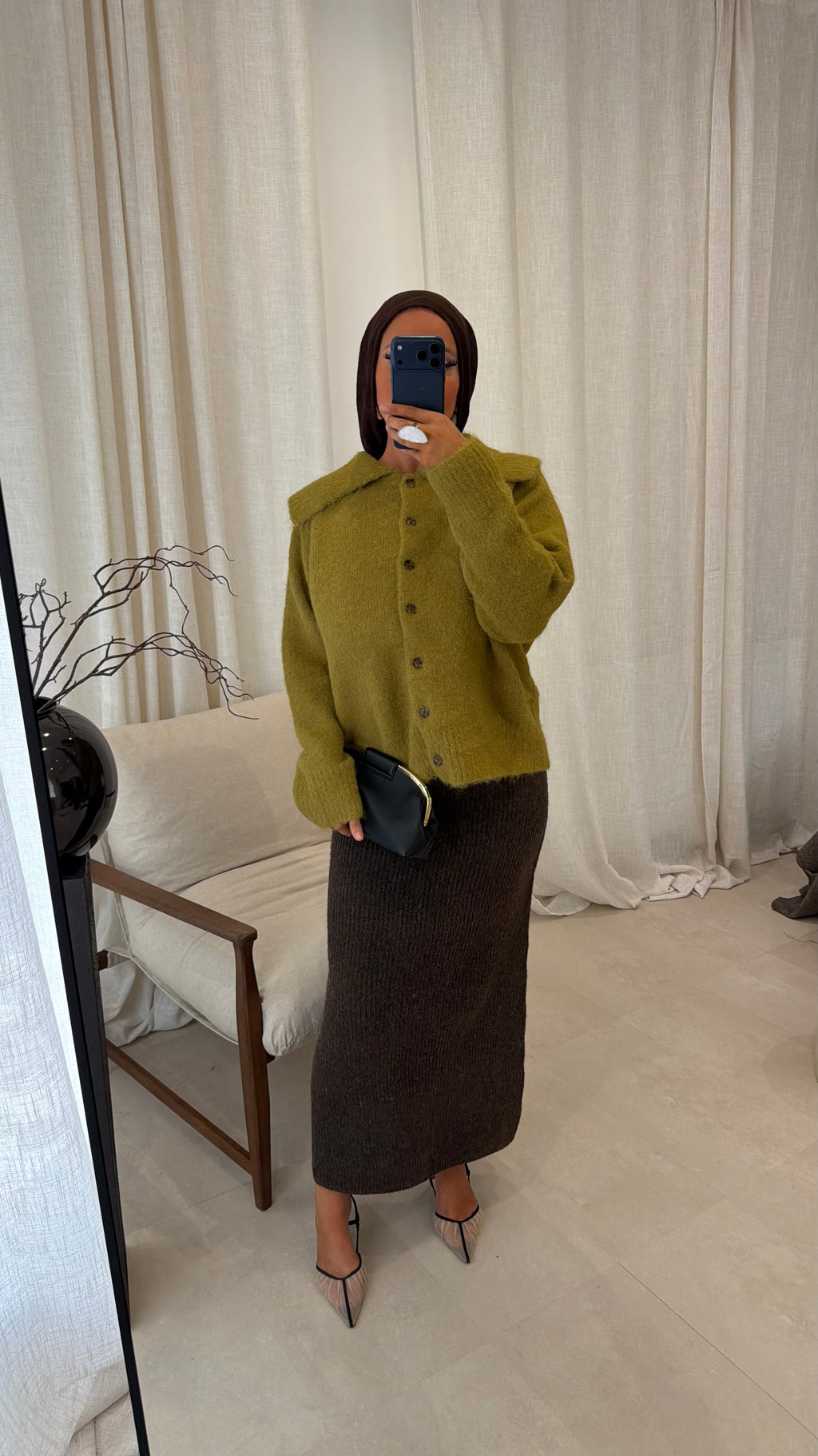 Pull ultra doux à boutons | Vert