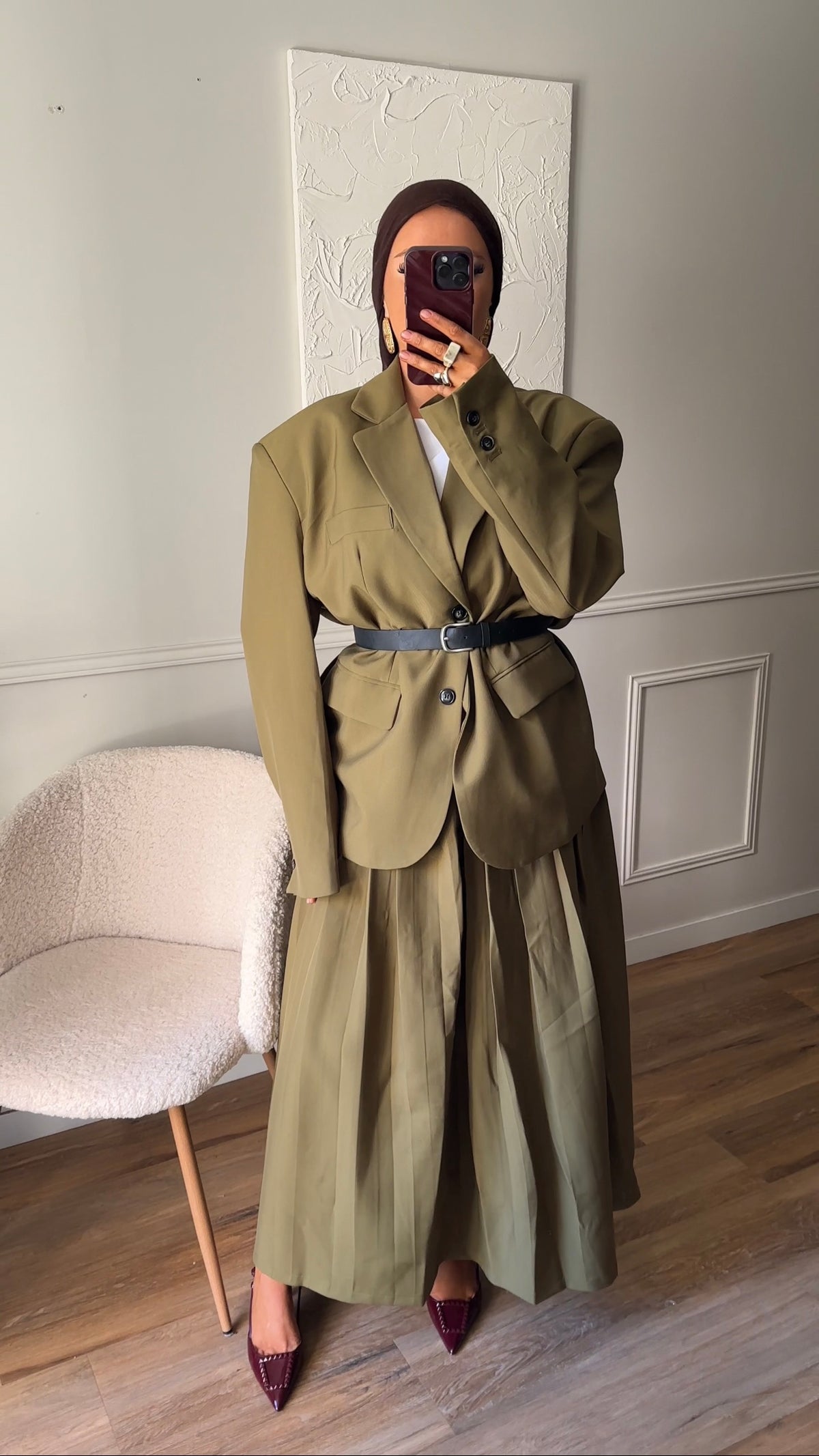 [GAMME LUXE] Blazer ultra oversize | Vert