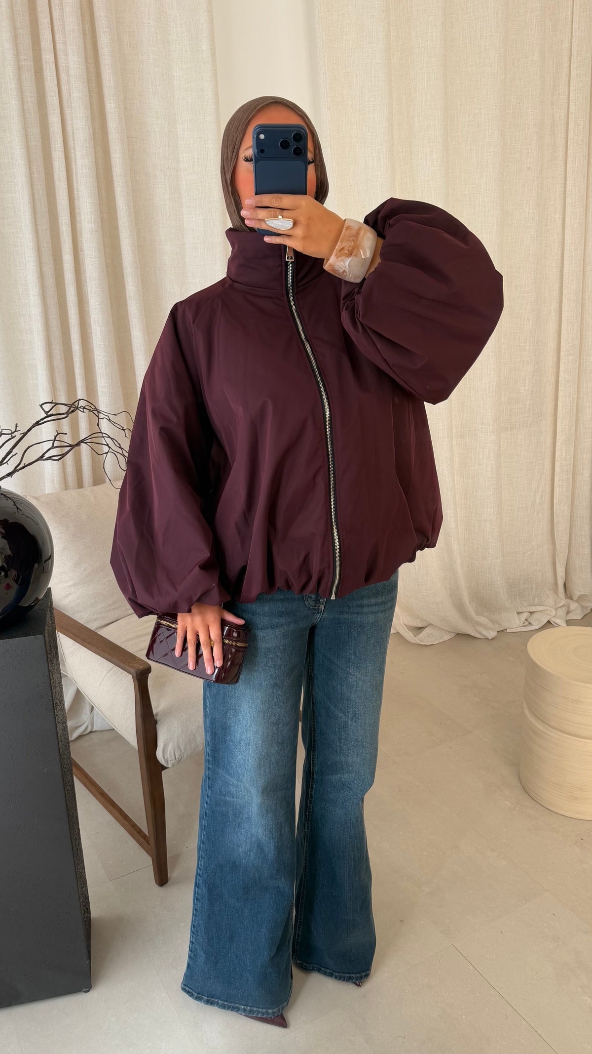 Bomber ultra épais | Bordeaux