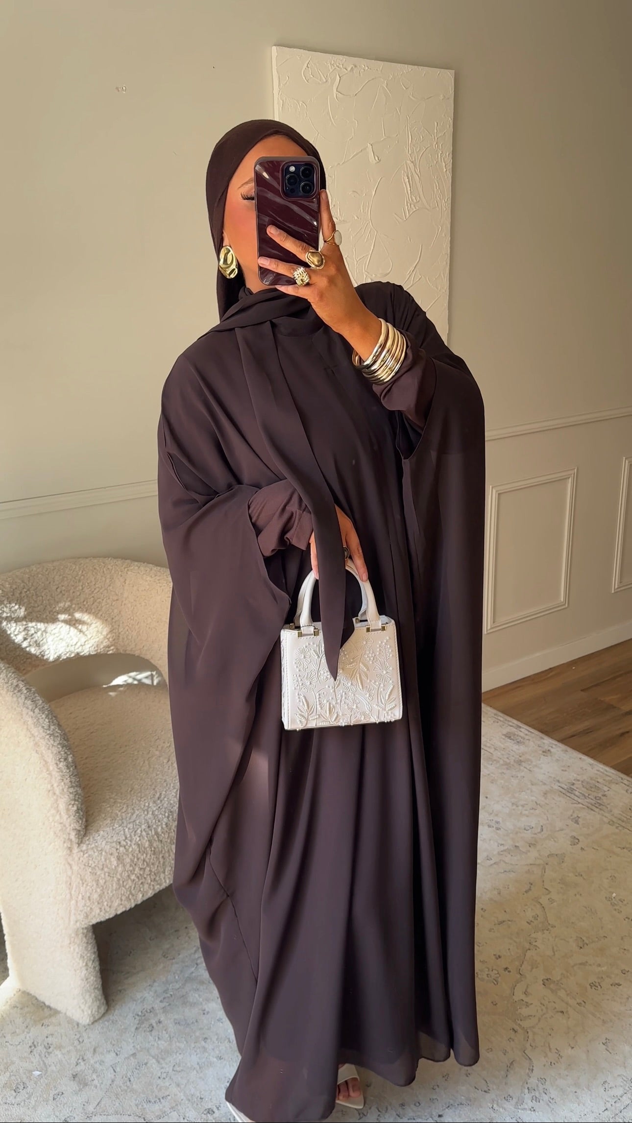 [CRÉATION] Cape transparente WAELIA | Marron
