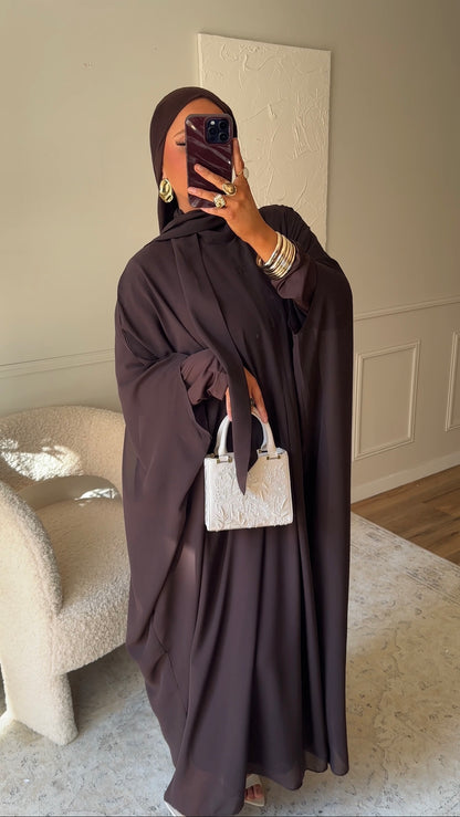 [CRÉATION] Cape transparente WAELIA | Marron