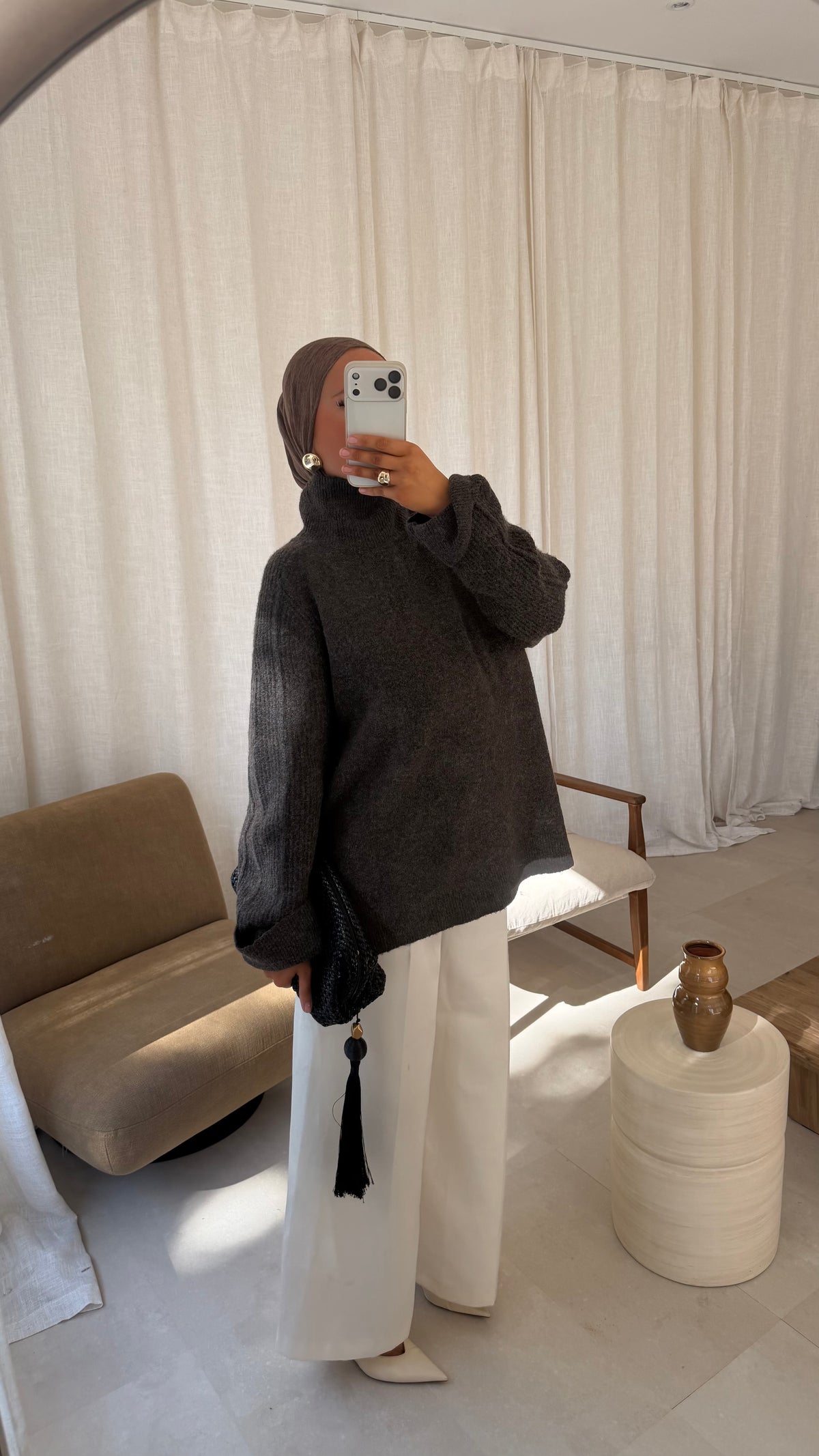 Pull long BREA | Marron