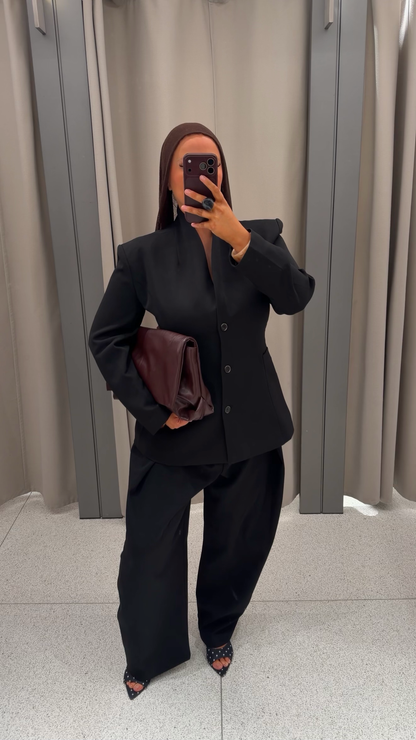 [GAMME PREMIUM] Blazer cintré | Noir