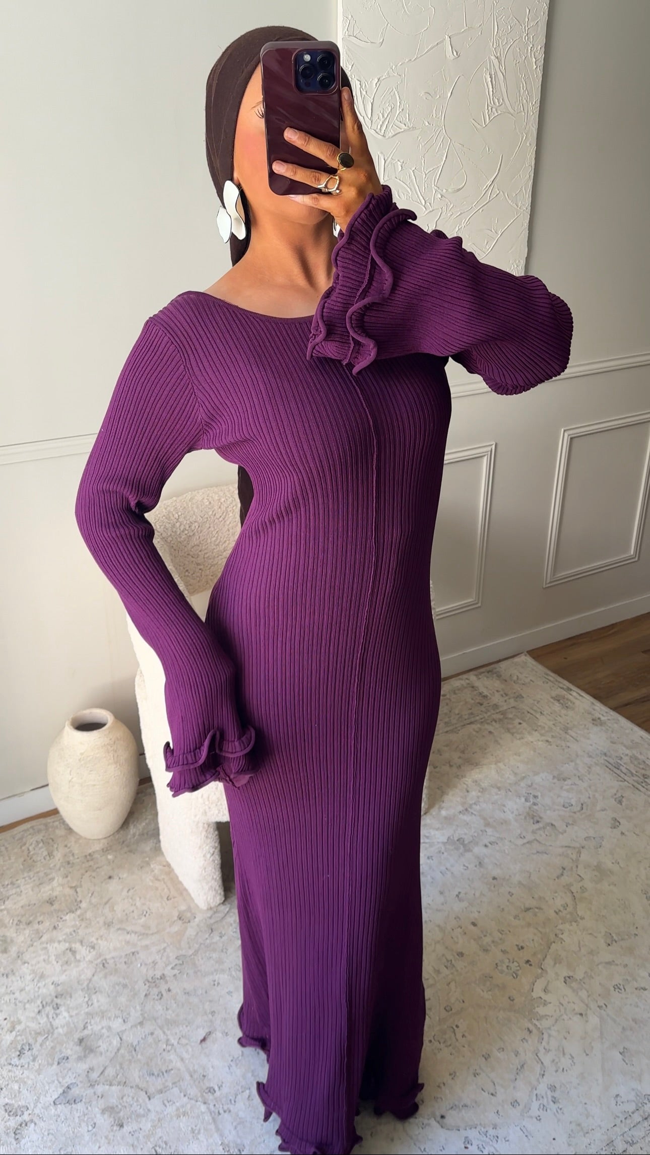 Robe longue HOMEN | Prune