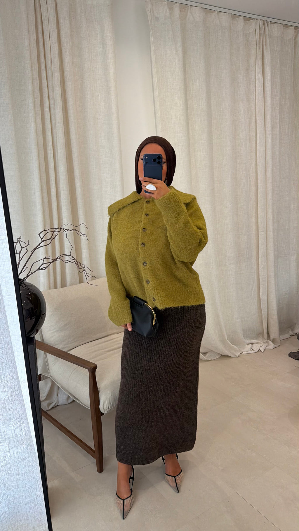Pull ultra doux à boutons | Vert