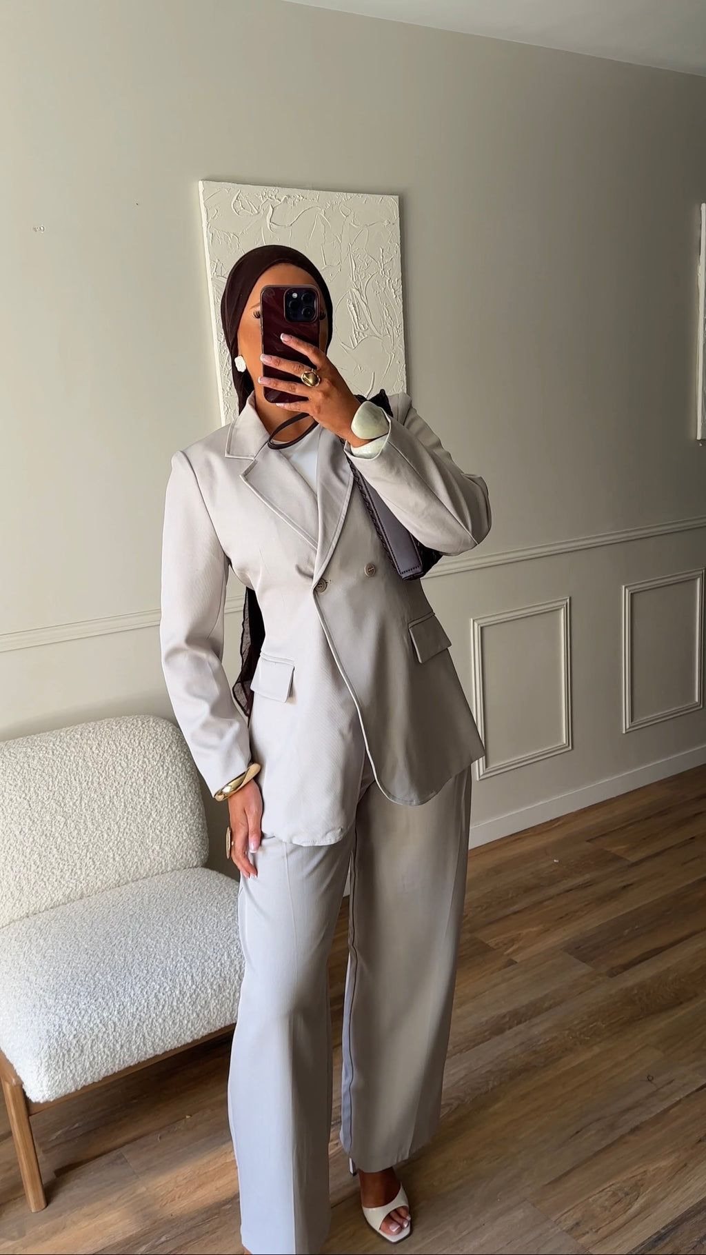 Blazer cintré | Taupe