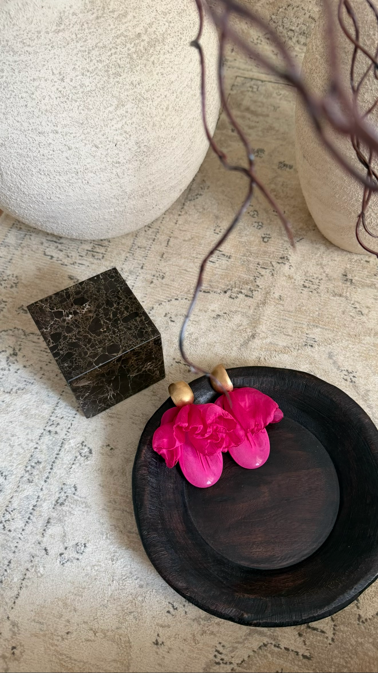 Boucles d'oreilles | Rose
