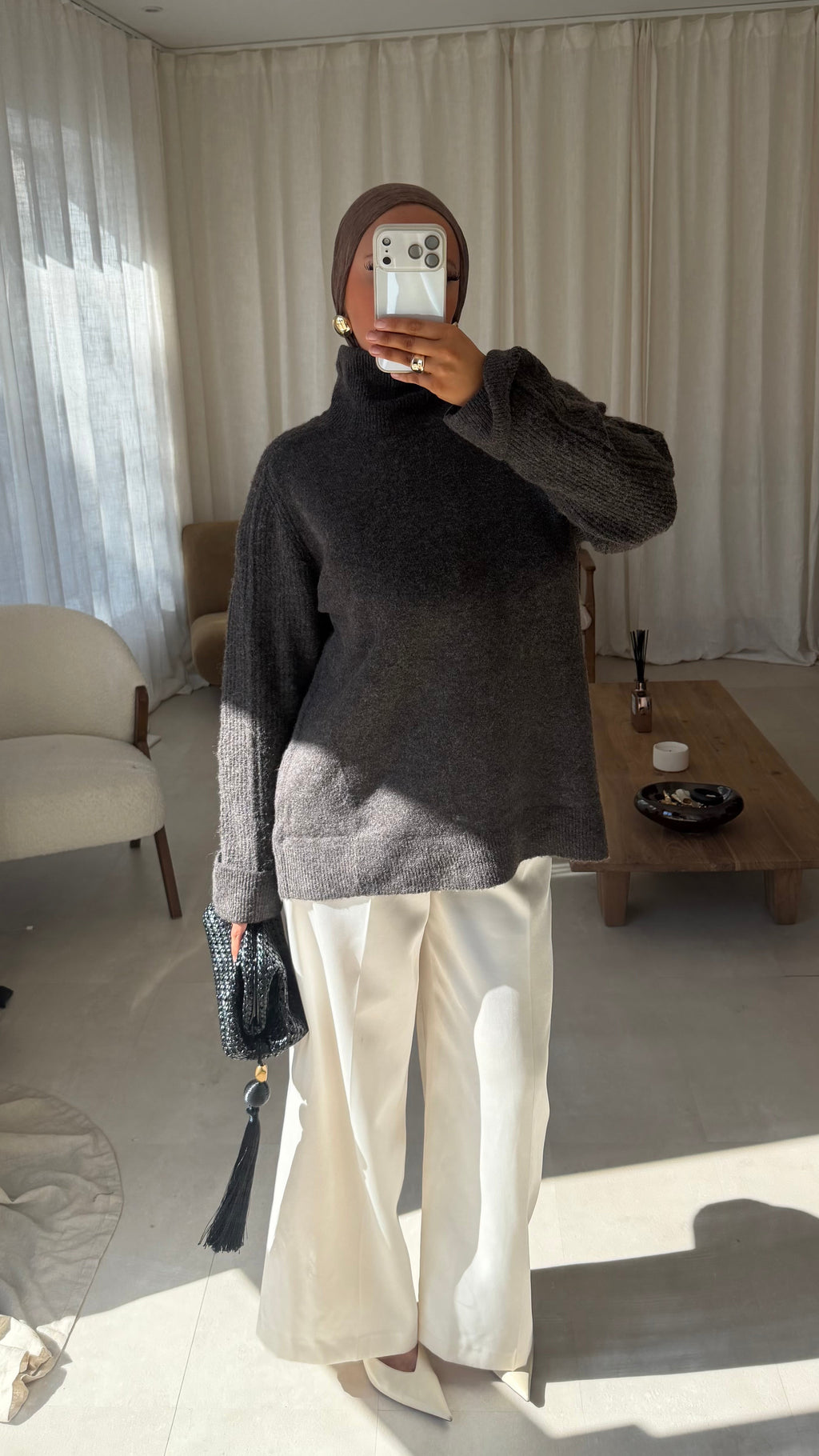Pull long BREA | Marron