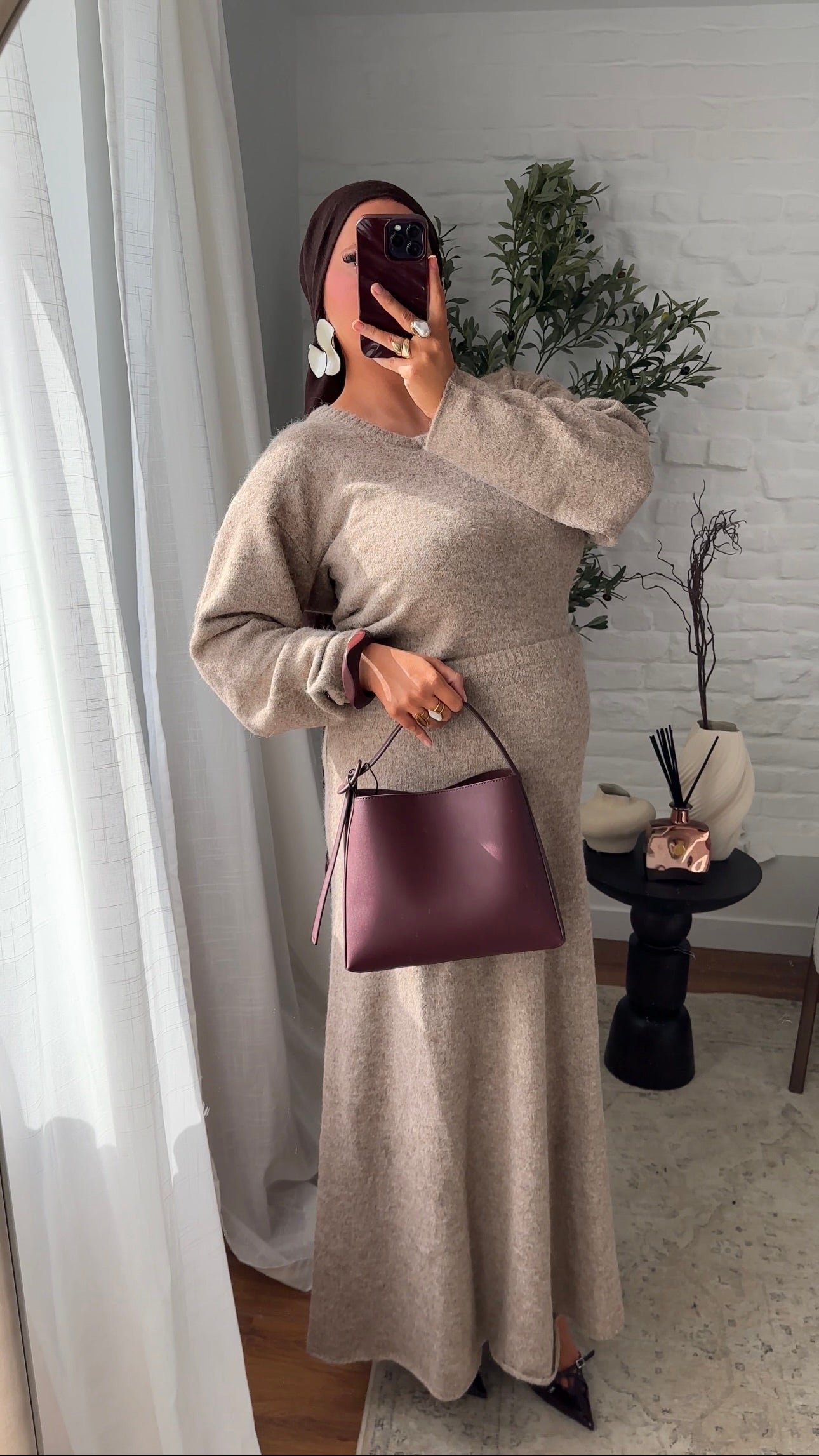 Ensemble ultra chaud en laine | Beige